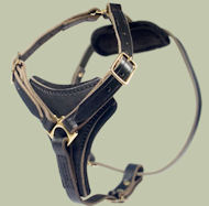 Dog Chest Harness for English Bulldog Leather harness