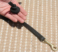 Dog Training Tabs-Leather Leash Tab for English Bulldog