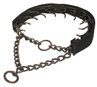 Antic Cooper Prong/Pinch Collar with nylon cover-25 inch(65cm)