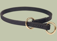Leather Choke Collar for English Bulldog-Silent Collar