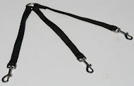 Stitched Triple dpg leash nylon coupler for walking 3 dogs-LN103