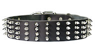 Protector Full Spiked 2 inch collar for English Bulldog