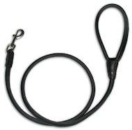 Rolled Leather Dog Leash for English Bulldog
