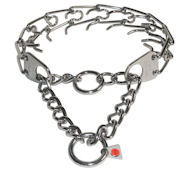 Medium stainless steel collar 17" English Bulldog