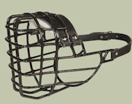 English Bulldog Wire Dog MUZZLE for winter