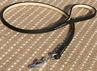 Handcrafted leather dog leash for walking bulldogs - L10ST