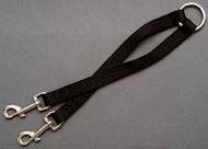 Stitched nylon coupler for walking 2 dogs Stitched nylon coupler for walking 2 dogs