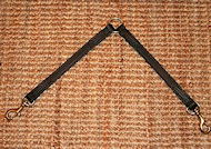 Leather coupler dog leash for walking two dogs - LN101