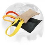 English Bulldog Leather Prey Drive and Retrieve Training Tug