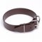 Extra Wide Brown Biothane English Bulldog Collar