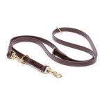 Multipurpose Brown Biothane English Bulldog Leash for over 7 Different Activities