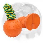 English Bulldog Strong and Safe Dotted Rubber Dog Ball