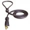 Rolled Leather Dog Lead 2 Foot Long Round Leash for Bulldog