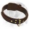 Hand-braided Leather Dog Collar for Engish Bulldog breed