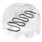 English Bulldog Multifunctional Genuine Leather Dog Leash