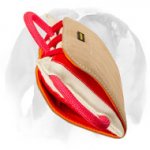 English Bulldog Advanced Bite Pillow with Leather Surface for Training