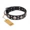 "Smart Geometry" FDT Artisan Studded Leather English Bulldog Collar
