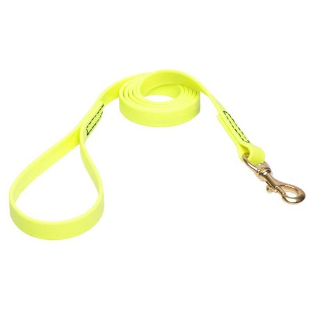 Yellow Waterproof English Bulldog Leash Made of Biothane