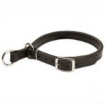 English Bulldog High-Quality Leather Choke Dog Collar