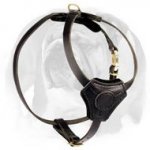 Small Exquisite Leather Dog Harness for English Bulldog puppy
