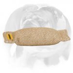 English Bulldog Jute Puppy Bite Tug (Pillow) without Handles