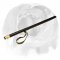 English Bulldog Agitation Stick Covered with Leather for Training