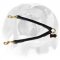 English Bulldog Leather Coupler for 2 Dogs Leash