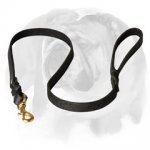 English Bulldog Handcrafted Leather Dog Leash for Walking and Training
