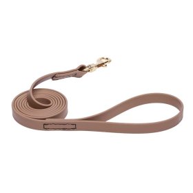 Khaki Waterproof English Bulldog Leash Made of Biothane