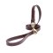 Brown Waterproof English Bulldog Leash Made of Biothane