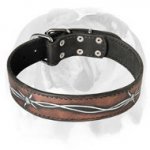 Modern and Trendy leather English Bulldog Collar!