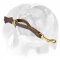 English Bulldog Leather Pull Tab Dog Leash