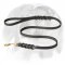 English Bulldog Braided Leather Dog Leash 1/2 inch Wide