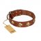"Flight of Fancy" FDT Artisan Adorned Leather English Bulldog Collar
