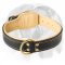 English Bulldog Nappa Padded Extra Soft Leather Dog Collar
