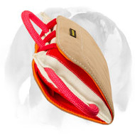 English Bulldog Advanced Bite Pillow with Leather Surface for Training