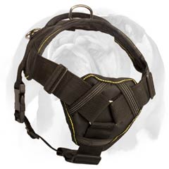 Leading-edge Design of Pulling and Tracking Nylon Dog Harness for English Bulldog Breed