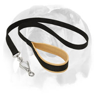 English Bulldog Nylon Dog Leash with Soft Inner Padded Handle