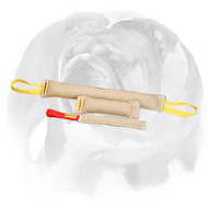 Jute Bite Tugs Set for Training English Bulldog
