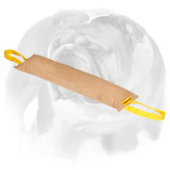 English Bulldog Huge Leather Bite Tug for Training