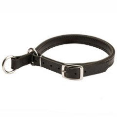 Leather Choke Collar for English Bulldog