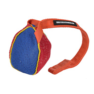 "Funny Play" French Linen Bite Tug for Puppies and Small English Bulldog - 3 x 4 inch (8 x 10 cm)