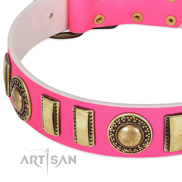 Top rate genuine leather dog collar for your lovely canine