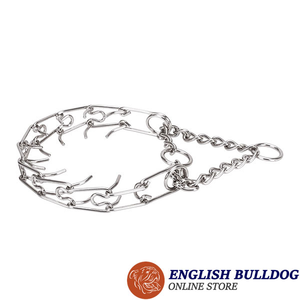 Reliable stainless steel O-ring for attaching a leash on prong collar