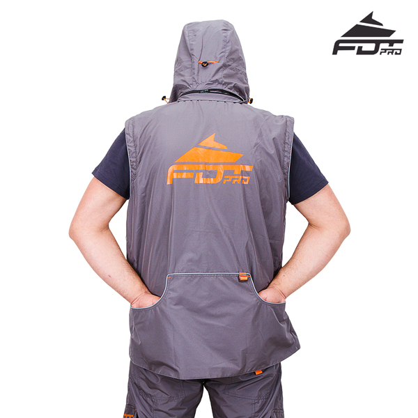 Reliable Dog Trainer Suit of Grey Color from FDT Pro