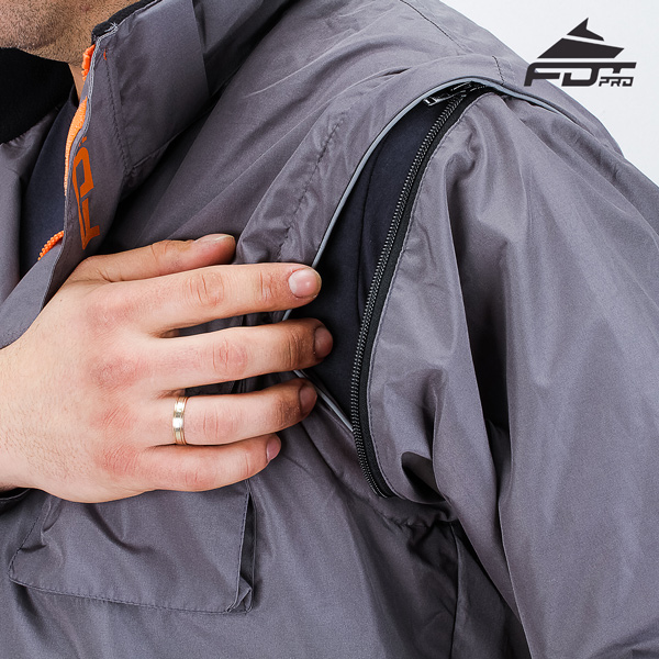 Strong Zipper on Sleeve for Professional Design Dog Tracking Jacket