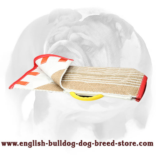 English Bulldog Training Jute Cover for Bite Protection Sleeve