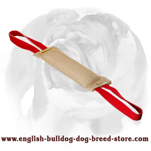 Puppy Durable Jute Bite Tug for Training English Bulldog