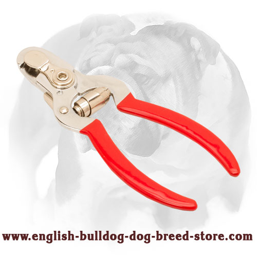 "Personal Groomer" - English Bulldog Nail Trimmer with Vinyl Handles and Stop