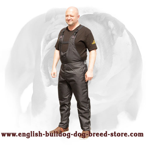 Scratch Protection Pants for Training English Bulldog